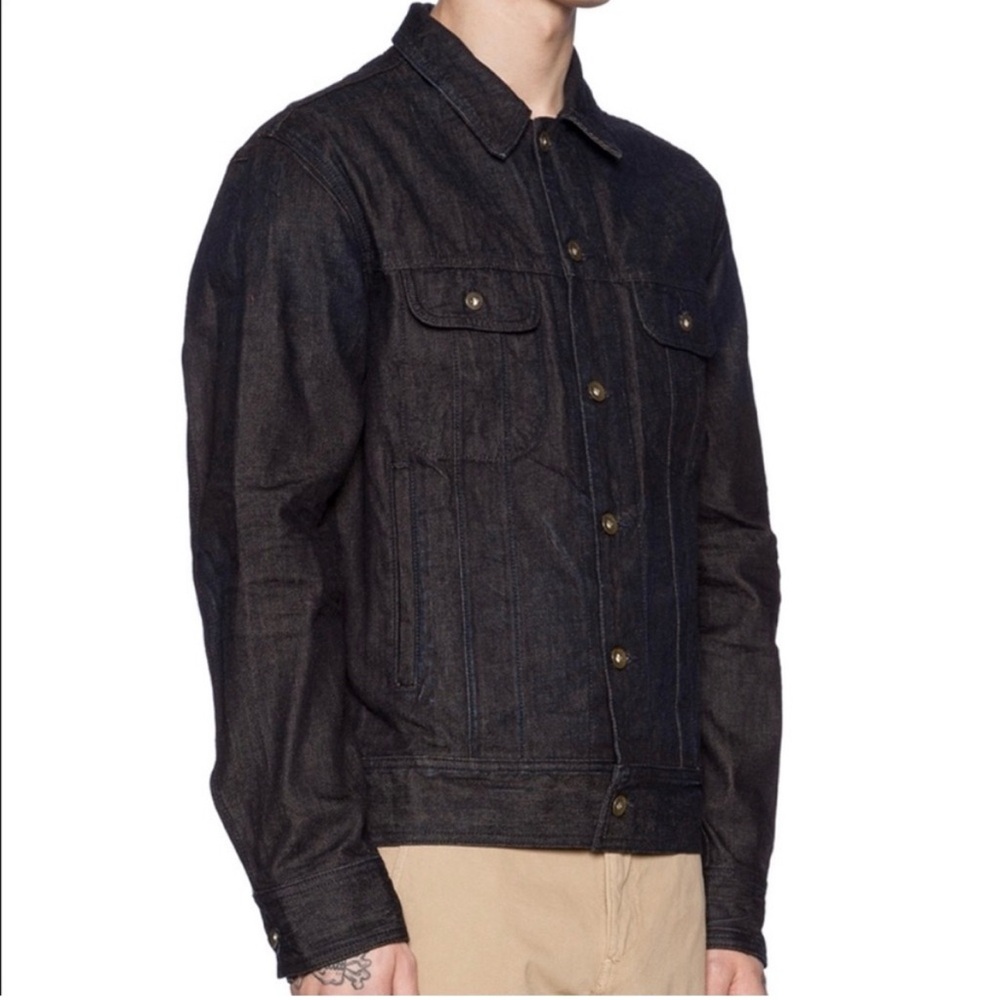 Rag and Bone Men's Black Selvedge Denim Jacket